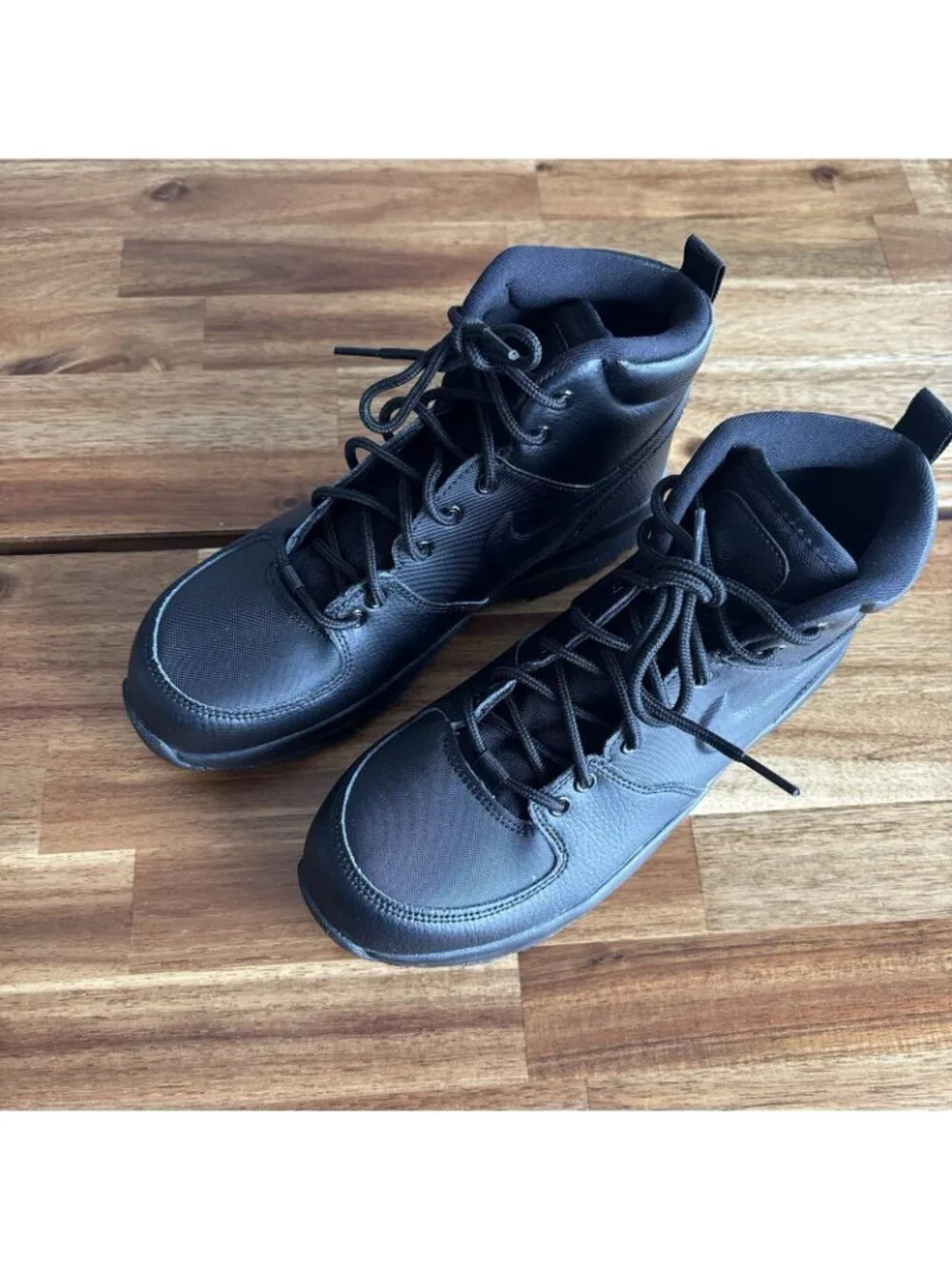 Nike Kids' Manoa Lace Up Hiking Boots Black‎ YOUTH 6Y Big Kid School Casual NEW